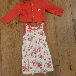 Summer Dress With Sweater 3-6 Months
